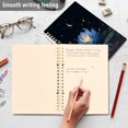 thumbnail image 5 of Wirebound Notebook Hardcover Spiral Notebooks Serene Blue Lotus Flower, 60 Pages, 80 GSM, 5.7 x 8.3in, 5 of 7