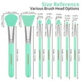 thumbnail image 7 of LORMAY 7 Pcs Silicone Brush applicator kit for UV Resin Epoxy Art Crafting and Cream Makeup Products (Mint Green), 7 of 7