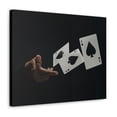 thumbnail image 5 of Magician Throwing Ace of Spades Playing Card Canvas Wall Art for Home Decor Ready-to-Hang, 5 of 18