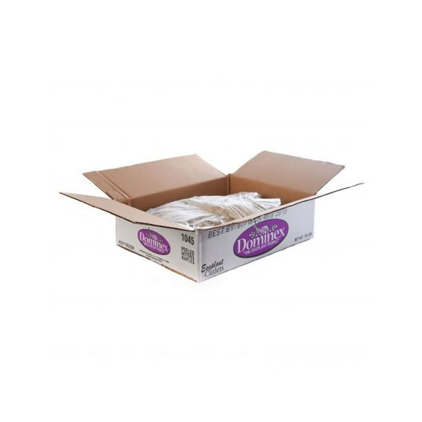 Dominex 1045 Peeled Battered Naples Cut Eggplant Cutlets 10 lb
