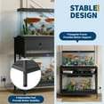 thumbnail image 4 of 40 Gallon Aquarium Stand with Power Outlet,Metal Frame Fish Tank Stand with Storage Drawers,Double Turtle Reptile Terrariums Tank Stand,660LBS Capacity, 4 of 7