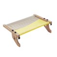 thumbnail image 4 of Sólido asiento tipo hamaca con capacidad para hasta 44 lb Muebles de salón ajustables Ventana para gatos gris amarillo Zulema Hamaca para gatos, 4 of 8
