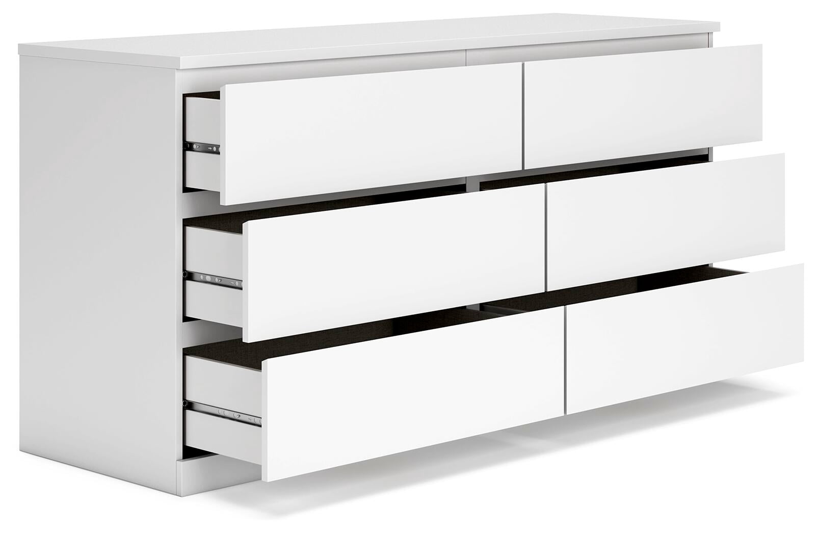 Signature Design by Ashley Onita Modern 6 Drawer Dresser, White