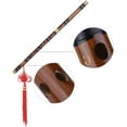 thumbnail image 3 of Bamboo Flute, C/D/E/F/G Key Bitter Bamboo Flute Chinese Flute Dizi Musical Instrument Pluggable Traditional Handmade Woodwind, 3 of 7