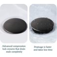 thumbnail image 4 of Juego de 2 tapones de drenaje emergentes para lavabo de baño con rebosadero, empujador y junta de depósito de grifo, Explosio-mxbc, 4 of 5