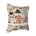 thumbnail image 2 of Bingfone Decorative Pillow Covers 16"X16" Vintage Coffee Couch Pillow Cases Modern Farmhouse Covers For Couch Sofa Bed, 2 of 9