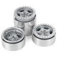 thumbnail image 3 of Baohd Wheel Rims For 1/10 SCX10 Crawler RC Car Accessories Replacement Parts Accessory Silver, 3 of 5
