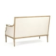 thumbnail image 2 of Zentique B007-2 E255 A003 Louis Natural Oak Settee, 51 x 34.75 x 27 in., 2 of 5