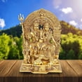 thumbnail image 1 of SAI DECORATIVE Shiv Parivar Brass Pooja Idol/Brass Made Shiv Parivar/Shiv Parvati Ganesh Idol for Good Luck, Success and Prosperity, Height : 12 inch, 1 of 5
