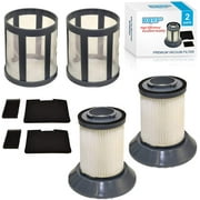 HQRP 2-pack Filter Assembly for Bissell Zing Bagless 34Z1 Accessory Pack Replacement (Pre & Post Motor Filters, Dirt Cup Filter and Dirt Cup Fitler Screen)