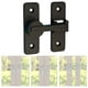 thumbnail image 3 of Cerradura de puerta de granero, perno de puerta interior, hardware duradero, pestillo de puerta de seguridad para el hogar, para oficina, hotel, dormi negro, 3 of 8
