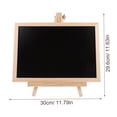thumbnail image 2 of IBASETOY Black Wooden Desktop Chalkboard Sign with Stand for Daily Use and Message Display, 2 of 5