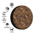 thumbnail image 4 of Naloa Autumn Pinecone Plants PVC Leather Spare Tire Wheel Cover Spare Tire Cover, for Car Truck SUV Camper Trailer Universal Fit(14-17in)-14 inch, 4 of 6