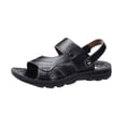 thumbnail image 1 of Sandals for Men, Breathable Open-Toe Design with Thick Rubber Sole, Microfiber Upper, Non-Slip Traction, Casual Fashion Style, Suitable for Beach and Outdoor Use, 1 of 9