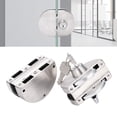 thumbnail image 1 of Push Sliding Gate Lock, Double Door Glass Lock Rugged Durable  For Frameless Glass Door For Office For Home, 1 of 8