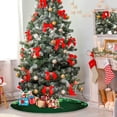 thumbnail image 4 of FMSHPON Clover Leaf Xmas Christmas Tree Skirt Stand Mat for Holiday Party Decoration Indoor Outdoor 36 inches, 4 of 6