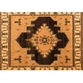 thumbnail image 1 of Ahgly Company Indoor Rectangle Abstract Orange Modern Area Rugs, 7' x 9', 1 of 4