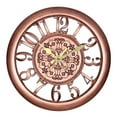 thumbnail image 1 of Rose Gold Vintage Wall Clock 11 Inch Round Quartz Clock for Home Office Timekeeping, 1 of 8