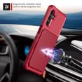 thumbnail image 3 of Tarise Galaxy A54 5G Wallet Case, RFID Blocking Card Holder Slot Kickstand Magnetic Button Closure Women Men Heavy Duty Shockproof Rugged Back Case Cover for Samsung Galaxy A54 5G 2023, Red, 3 of 7