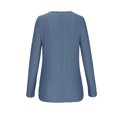 thumbnail image 5 of Lovskoo Long Sleeve Shirts for Women Spring Fall Trendy Button V-Neck Casual T-Shirt Top Solid Blouse Navy 2XL, 5 of 7
