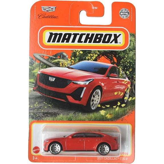 Matchbox 2021 Cadillac CT5-V (Red) 1:64 Scale