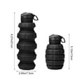 thumbnail image 3 of NWOKYZGH Collapsible Travel Water Bottle, Reuseable Silicone Foldable Water Bottles for School, office, Gym, Family,Camping and Hiking,Portable Leak Proof Sports Water Bottle, 3 of 6