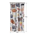 thumbnail image 5 of Colorful Rugby Game Items Pattern Shower Curtain 36"x72" ,Bathroom Decorative Shower Curtains Set with 12 Hooks,Modern Waterproof Washable Shower Curtain, 5 of 6