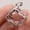 White, variant on 10pcs 25mm Square Rainbow Multicolor Glass Crystal Chakra Rock Stone Pendants-Pink-25x25mm