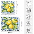 thumbnail image 5 of Lemon Italian Tile Blue E Dish Drying Mats for Kitchen Counter Absorbent Microfiber Dish Drying Matt 16 x 18 Inch Draining Reusable Rack Pad, 5 of 8