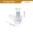 thumbnail image 2 of Uxcell 50Pack 5mm Shelf Support Pegs, Furniture Shelves Holder Replacement Pins, Clear, 2 of 6