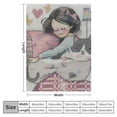thumbnail image 4 of Orinice Cute Cat Warm Lightweight Blanket Soft Fleece Blankets for All Seasons - Decorative Throw Blanket for Living Rooms, Sofa, Office - Excellent Hand Feel - Multiple Sizes Available 40x50in, 4 of 6