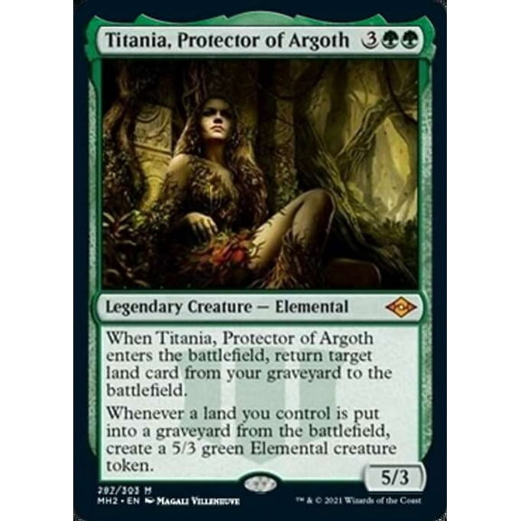 MtG Modern Horizons 2 Mythic Rare Titania, Protector of Argoth (FOIL) #287