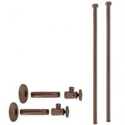 Westbrass Faucet Kit - 1/2 in. IPS x 3/8 in. OD x 20 in. Bullnose in Oil Rubbed Bronze