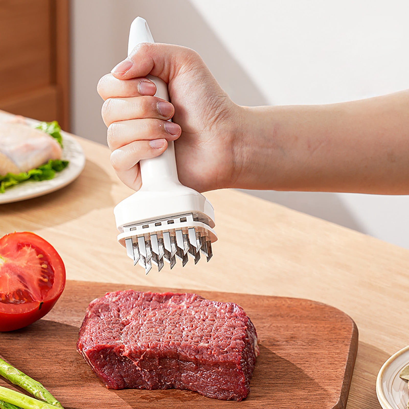Stainless Steel Ham Maker, Large Capacity Round Meat Press for Homemade Lunch Meat, Includes Tender Meat Skewer Thermometer, Perfectly Shaped Deli Loaf Cooker