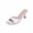 White, variant on Wensltd Women Beach Sandals Comfortable Wide Width Square Toe Open Toe Sandals Dressy Party High Heels Sandals Black