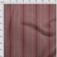 thumbnail image 3 of oneOone Georgette Viscose Red Fabric Leaves & Geometric Block Sewing Material Print Fabric By The Yard 42 Inch Wide, 3 of 4