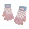 thumbnail image 2 of BXJX Womens Gloves, Thermal Knitted Fashion Touchscreen Winter Gloves Purple Size Free Size, 2 of 3