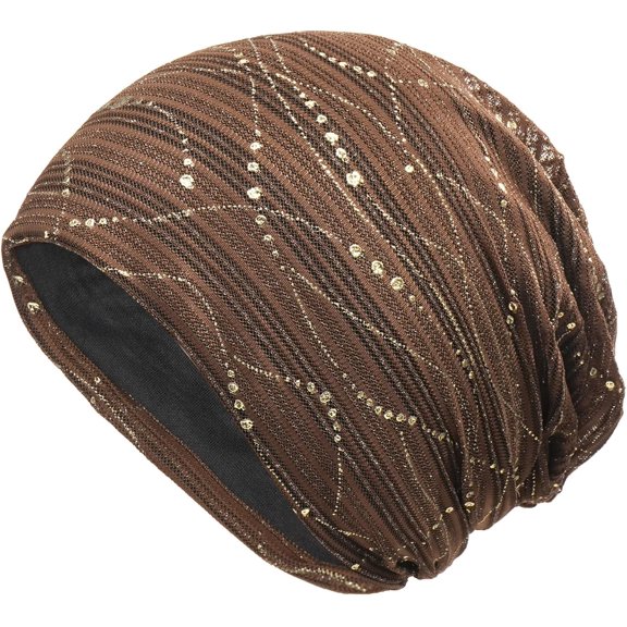 CoCoMangos Lace Chemo Beanie Hat for Women Turban Cancer Cap Slouchy Hat