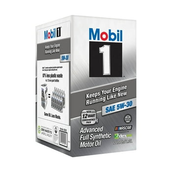 Mobil 1 Advanced Full Synthetic Motor Oil 5W-30, 12 qt Bag in Box