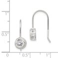 thumbnail image 2 of Boucles d'Oreilles Pendantes Rondes en Argent Sterling 925 Zircon Cubique Cz, 2 of 6