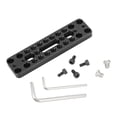 thumbnail image 1 of Camera Baseplate Extension Long Cheese Plate with Multiple 1/4inch-20 Thread Holes for DLSR Camera DIY Setup, 1 of 5