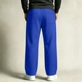 thumbnail image 6 of Iyufng Mens Wide Leg Sweatpants Drawstring Elastic Waist Full Length Loose Casual Pants with Pockets, 6 of 8