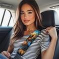 thumbnail image 2 of Uorisanigo Sunflower Butterfly Car Seatbelt Shoulder Strap Comfortable Driving Cover Seat Belt Cushion 2PCs Seatbelt Covers for Women Car Accessories with All Cars and Backpack, 2 of 7