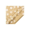 thumbnail image 2 of Papel Kraft Blanco con Motivos Navideños de Gran Tamaño | 100 X 44 Cm | Renos, Copos de Nieve, Árboles de Navidad | 1 Unidad | Color Caqui, 2 of 6