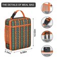 thumbnail image 2 of Boho Chic Reusable Food Tote, Insulated Lunch Box with Comfortable Straps, Fashionable and Practical, 2 of 6