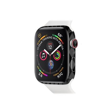 Series Argyle - Skin for Apple Watch Series 4 44mm - Black Argyle | Protective, Durable, and Unique Vinyl Decal wrap cover | Easy To Apply, Remove, and Change Styles