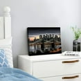 thumbnail image 4 of ONETECH Black and White Brooklyn Bridge Canvas Wall Art New York City Picture Print Skyline Painting on Canvas Modern Home Office Wall Decoration Ready to Hang 16x12inch, 4 of 6