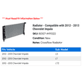thumbnail image 2 of Radiator - Compatible with 2012 - 2013 Chevy Impala, 2 of 2