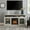 Stone Gray, variant on Greenpod Electric Fireplace TV Stand with 18″ Fireplace for TVs up to 65″ , TV Console Table Entertainment Center for Living Room, Stone Gray
