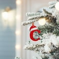 thumbnail image 2 of PLPPYFS Christmas Ornament Personalized Letter Name, 2025 Family Monogrammed Ornaments for Xmas Tree Decorations, 2D Plastic Xmas Hanging Pendant Personalized 2025 for Family Friends, 2 of 4
